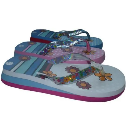 Chanclas de colores para niñ@s Mayorista Celeste, Rosa y Blanco 05280