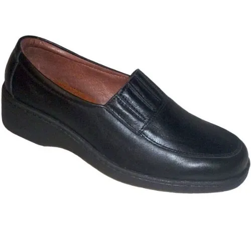 Mocasín piel - forro piel - plantilla transpirable 35/41 Negro Cruan 0822
