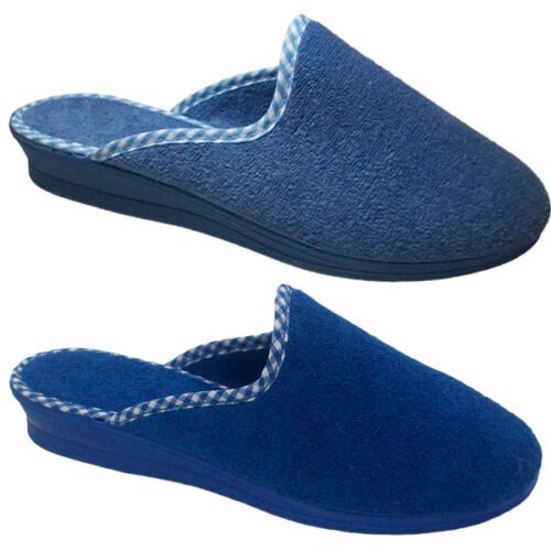 Zapatillas descalzas de señora con piso cuña anatómico 35 a 41 Azulón Aguamar 1001