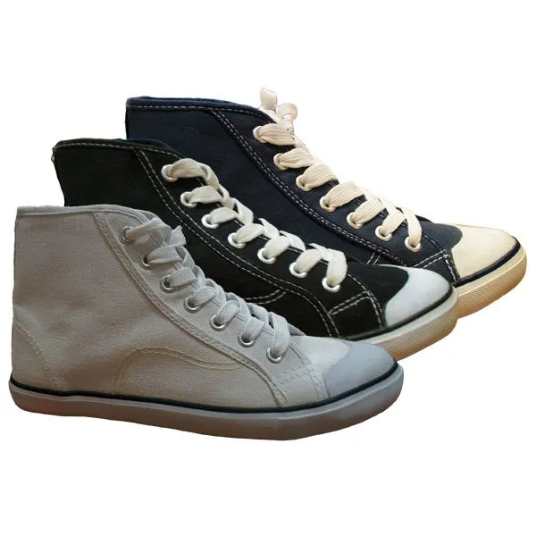Zapatillas tobilleras de lona tipo All Start 36/41 para venta en cajas mayorista 104086