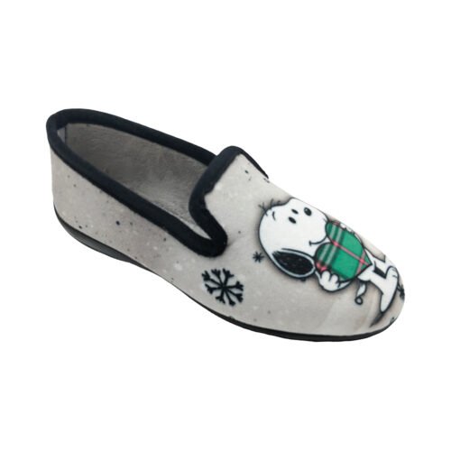 Zapatillas cerradas chica Perro Lindo con piso plano estrecho La Barca® 35 a 41 Gris/Negro 11