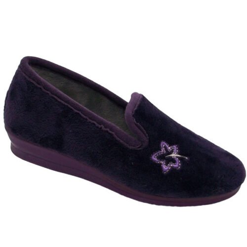 Zapatilla La Barca cerrada piso cuña Anatómica 35 a 41 Morado 1116