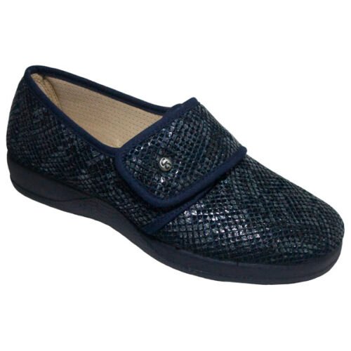 Zapatillas señora cerrada antibactericida relajantes transpirables flexibles y piso goma antideslizante Valverde 35 al 41 Marino 1168
