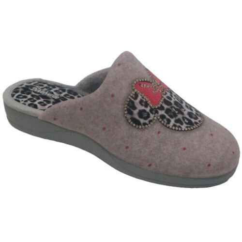 Zapatilla de chica descalza con Piso goma gordo DeValverde 35 a 42 Gris 1179
