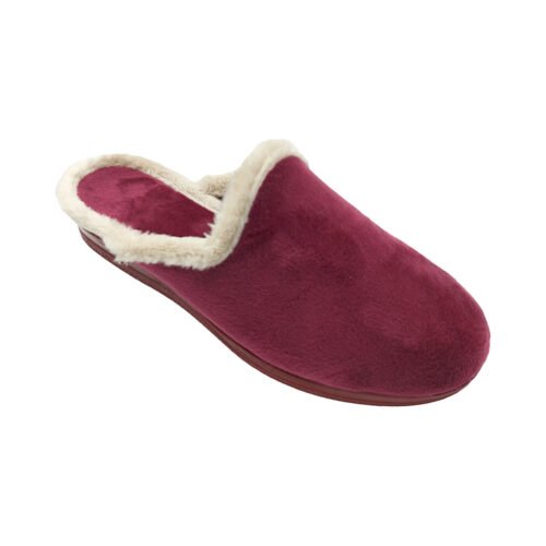 Zapatillas descalzas señora con piso cuña anatómico La Barca® 35 a 41 Azulon Burdeos 1200