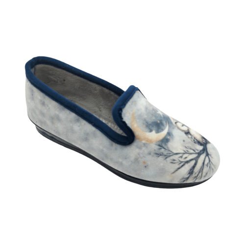 Zapatillas cerradas chica Buho con piso cuña anatómico La Barca® 35 a 41 Marino 1206