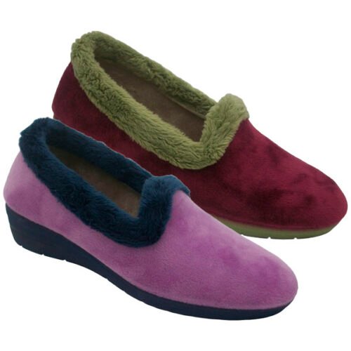 Zapatillas cerradas Segura Mujer con piso de cuña 35 a 41 Lila Burdeos 13530