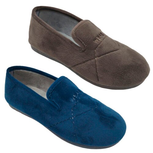 Zapatillas cerradas caballero Wear con piso de goma La Barca® 39 a 46 Marino Marron 1436