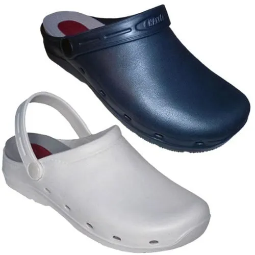 Zuecos señora y caballero Blanco y Azul 150