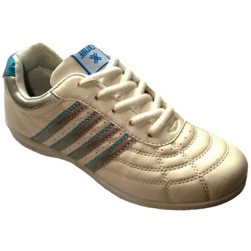 Zapatillas deportivas en color Blanco/celeste, tallas 35/41 Modelo 176