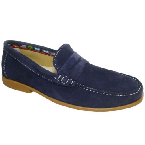 Zapatos Cómodos Piel Hombre TROSSMAN® España 39/45 Marino 18060