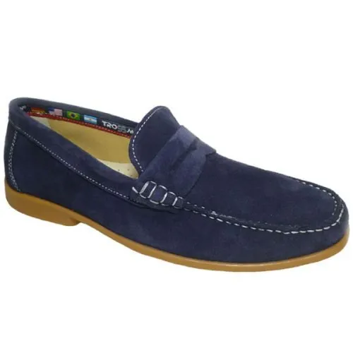 Zapatos Cómodos Piel Hombre TROSSMAN® España 39/45 Marino 18060