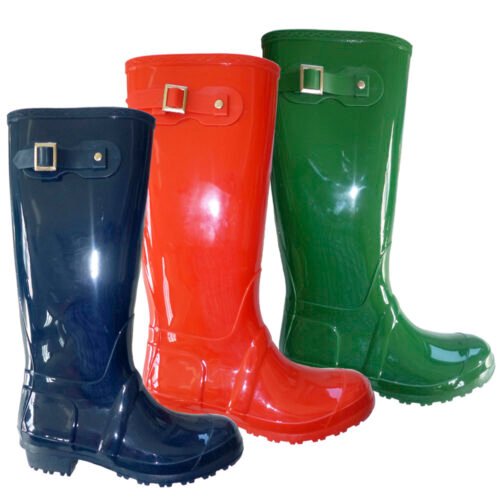 Bota de goma con Hebilla para agua Azul, Rojo, Verde 2013