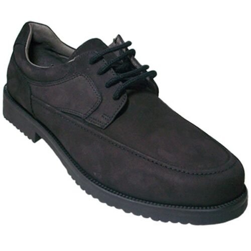 Zapatos hombre en piel nobuck TROSSMAN Negro 20371