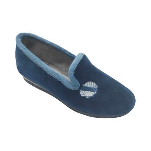 Zapatillas cerradas señora Concha Gallega con piso anatómico La Barca® 35 a 41 Marino 215