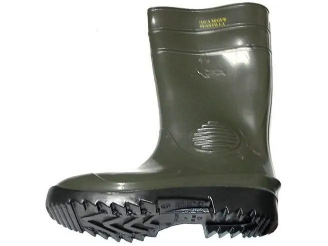 Botas Foca goma Oliva con puntera y plantilla 217