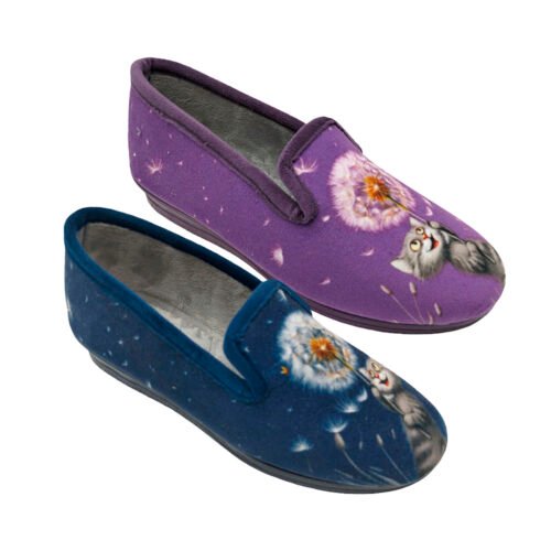 Zapatillas cerradas señora Diente de Leon con piso anatómico La Barca® 35 a 41 Marino Morado 2200