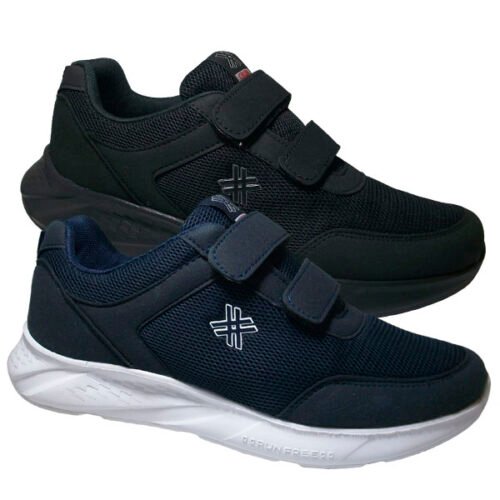 Deportivo velcro con piso ligero de rejilla 40/46 Azul 41, 43 y 44 Negro 2275