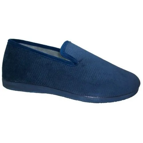 Zapatillas cerradas caballero con piso de goma La Barca® 39/47 Marino 2402