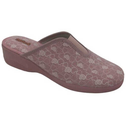 Zapatillas abiertas señora con piso cuña DeValverde 35 al 42 Rosado 2799