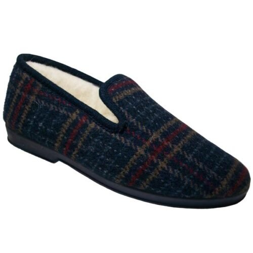 Zapatilla paño señora forrada La Barca® Marino 35/41 281