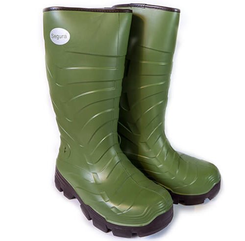 Bota de goma agua SEGURA® Verde 2925 Forro interior de NEOPRENO Tallas de 41 a 46