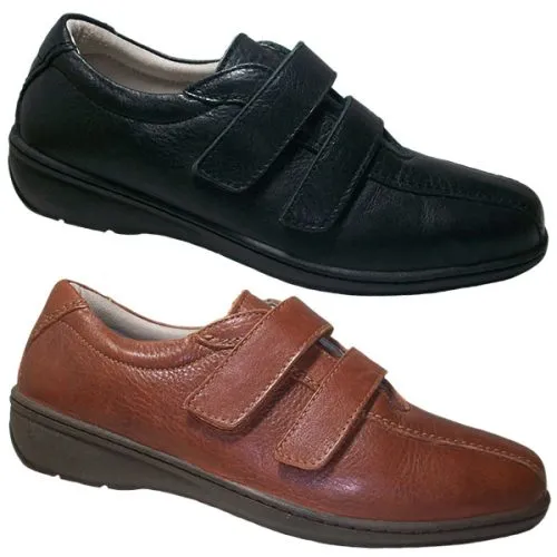 Mocasín piel - forro piel 35/41 Negro y Marrón 3000