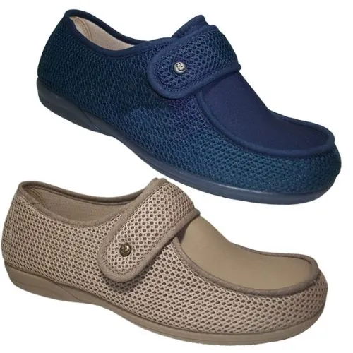 Zapatillas de caballero con suela de goma, antibactericida, relajante, transpirable y flexible 41 a 46 Marino y 41 a 45 Arena 3166