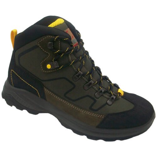 Trekking abotinado Tex Aníbal® Ultraligero de Caballero 39/46 Kaki negro amarillo 31850