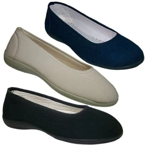 ZAPATILLAS de casa SEÑORA Mayorista Negro Blanco Marino 3200 Antideslizante La Barca 35/41 Hecho en España