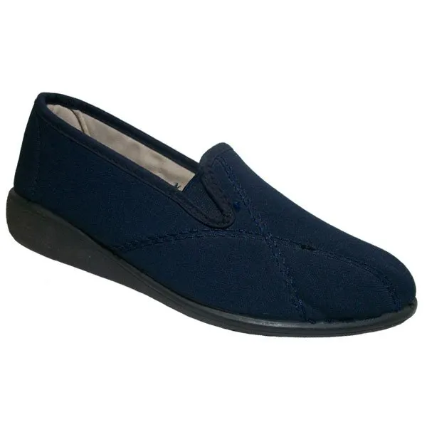 ZAPATILLAS de casa SEÑORA Mayorista Negro Marino 3320 Antideslizante La Barca 35/41 Hecho en España - Imagen 3