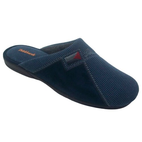 Zapatilla descalza de caballero con Piso goma DeValverde 39 a 46 Marino 3505