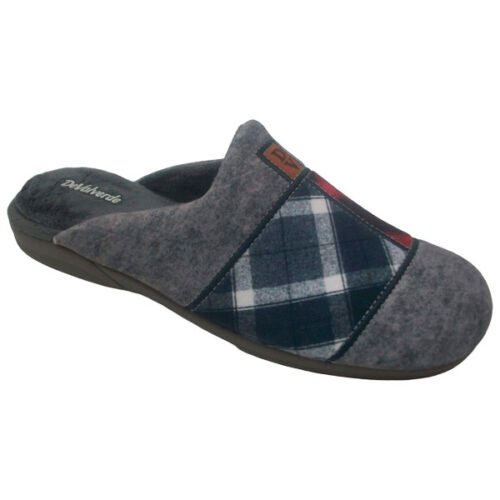 Zapatilla caballero descalza con Piso goma DeValverde 39 a 46 Gris 3539