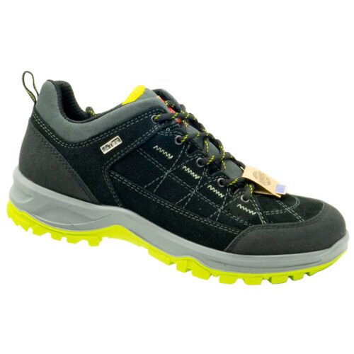 Treking Anibal® piel hidrofugada con membrana repelente al agua - suela de doble densidad Ligera y Resistente - 36/47 Negro/Verde 3748B
