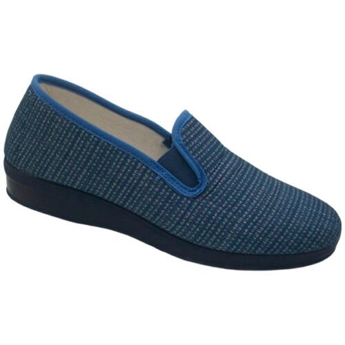 Zapatillas cerradas de calle con piso cuña anatómico La Barca ® 35 a 41 Azul 380-3