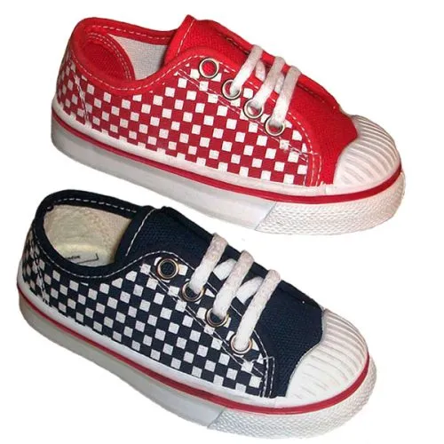 Zapatillas de lona Mayorista CRUAN Marino y Rojo 386
