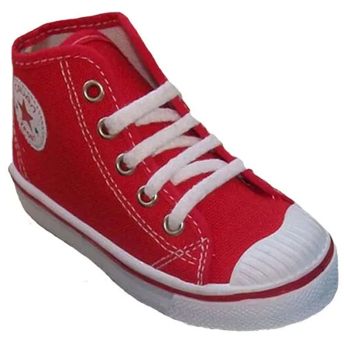 Zapatillas de lona Mayorista CRUAN Rojo 30/34 388