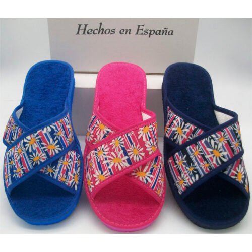 Zapatillas descalzas mujer abiertas de puntera de piso ligero La Barca ® 35 a 41 Azulón Fucsia Marino 4082
