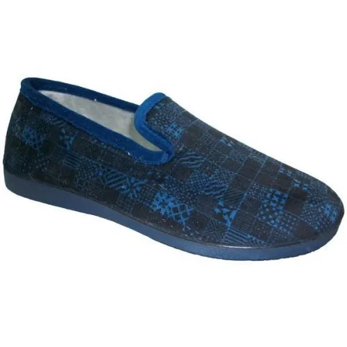 Zapatillas cerradas caballero con piso de goma La Barca® 39/46 Marino 420