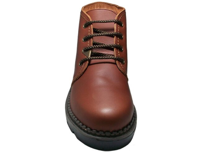 Bota en piel con forro en piel y plantilla tela extraible 39/46 Negro Camello Cruan 420 - Imagen 2