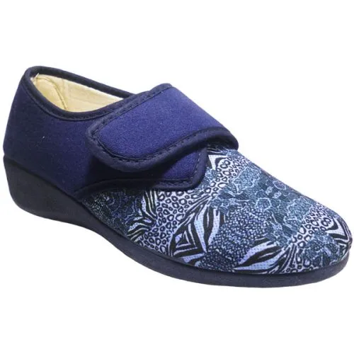 ZAPATILLAS de casa SEÑORA Mayorista Marino 428 Piso caucho La Barca 35/41 Hecho en España