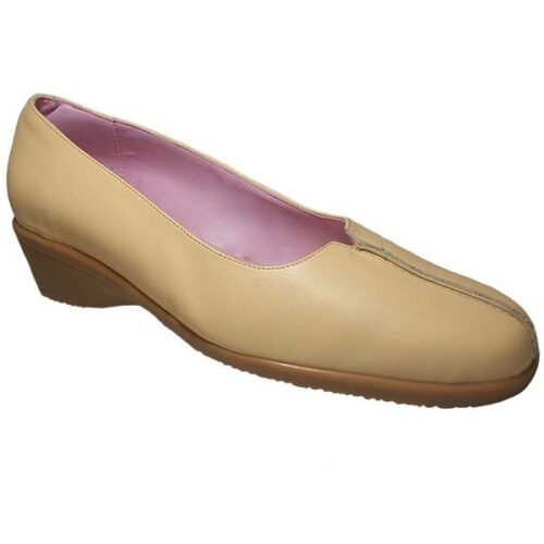 Zapato señora con planta acolchada de piel PALILLOS® Beige 35/41 4321