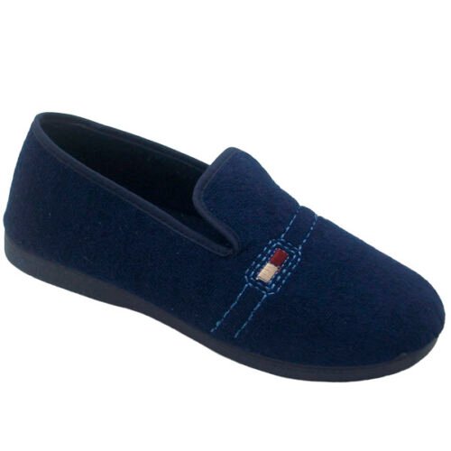 Zapatillas caballero con rizo y piso goma La Barca® 39 a 46 Marino 450