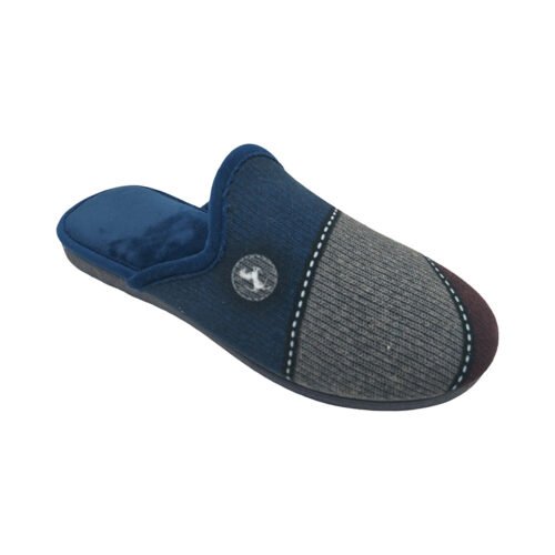 Zapatillas descalzas caballero Escudo Caballo con piso de goma La Barca® 39 a 46 Marino 474