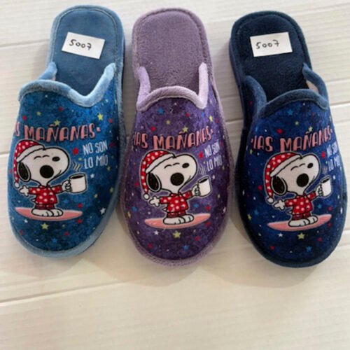 Zapatillas descalzas señora Mañanas con piso ligero La Barca® 35 a 41 Tricolor (Aguamar Morado Marino) 5007 CAJA