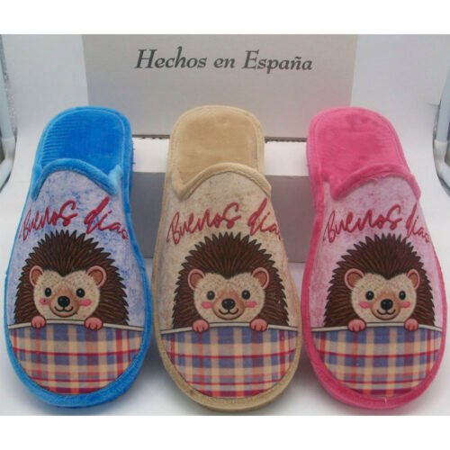 Zapatillas descalzas señora Erizo con piso ligero La Barca® 35 a 41 Tricolor (Aguamar Tostado Fucsia) 5048 CAJA