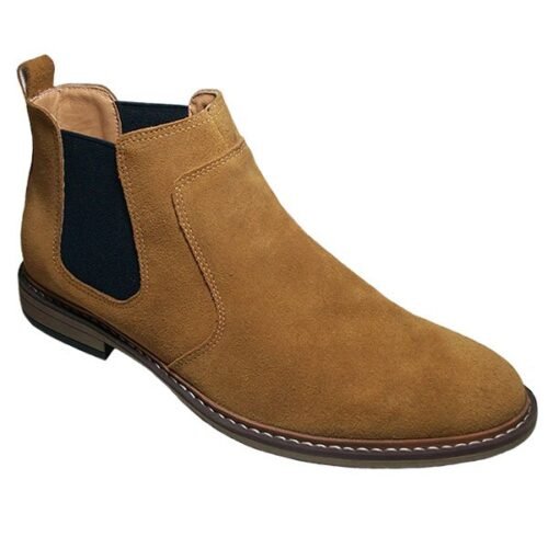 Bota con elásticos serraje piel, con plantilla piel y piso ligero 41/46 Camel T-Bear Piel 5077