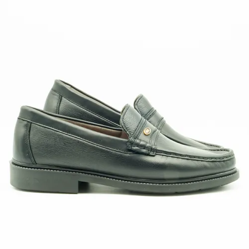 Zapato piel - doble plantilla especial pies delicados y piso goma España Ortho Soluciones 39/45 Negro 5159