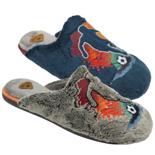 Zapatillas descalzas caballero con piso goma y plantilla acolchada DeValverde 39 a 46 Gris Marino 5507