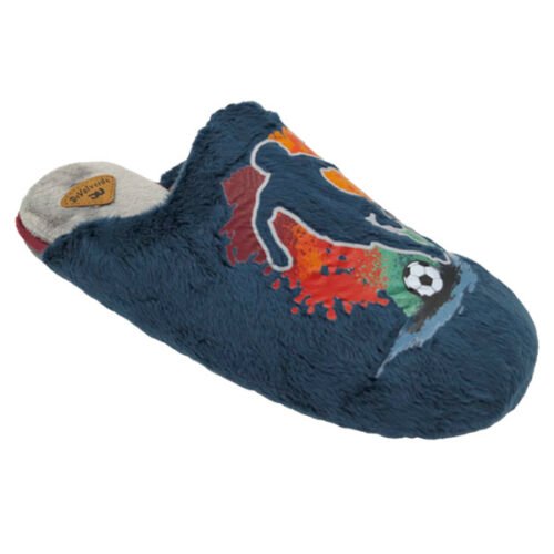 Zapatillas descalzas caballero con piso goma y plantilla acolchada DeValverde 39 a 46 Marino 5507